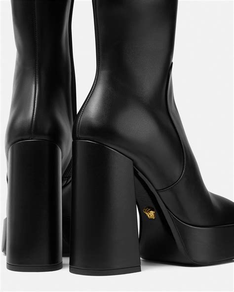 versace biker boots|versace aevitas platform boots.